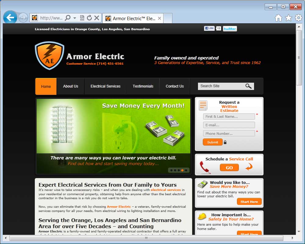 Armor Electric™ Electrical Services Electrician in Orange County Armor Electric™ Electrical Services Electrician in Orange County