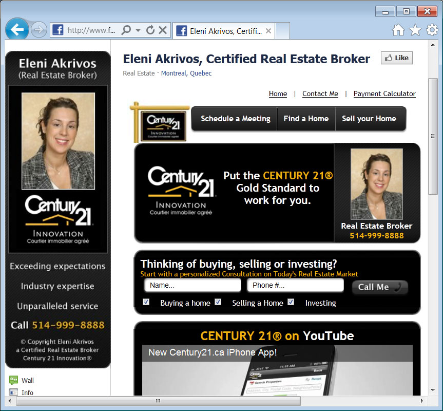 Click to see this Custom Fan Page Design