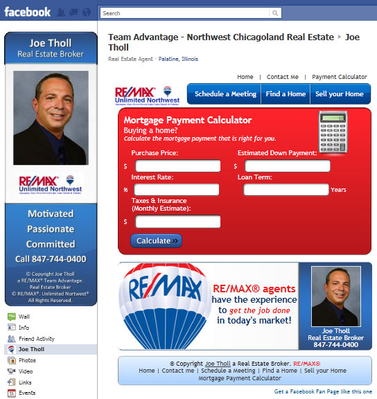 Professional RE/MAX® Facebook Business Page