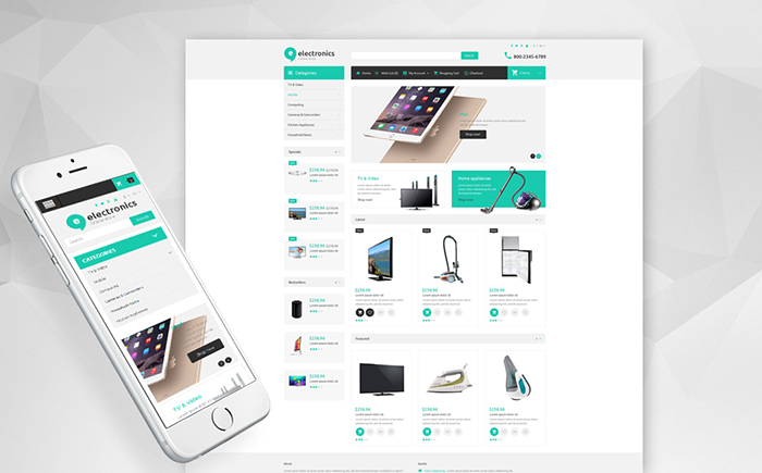 Electronic Store OpenCart Theme
