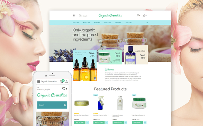 Beauty Products OpenCart Template