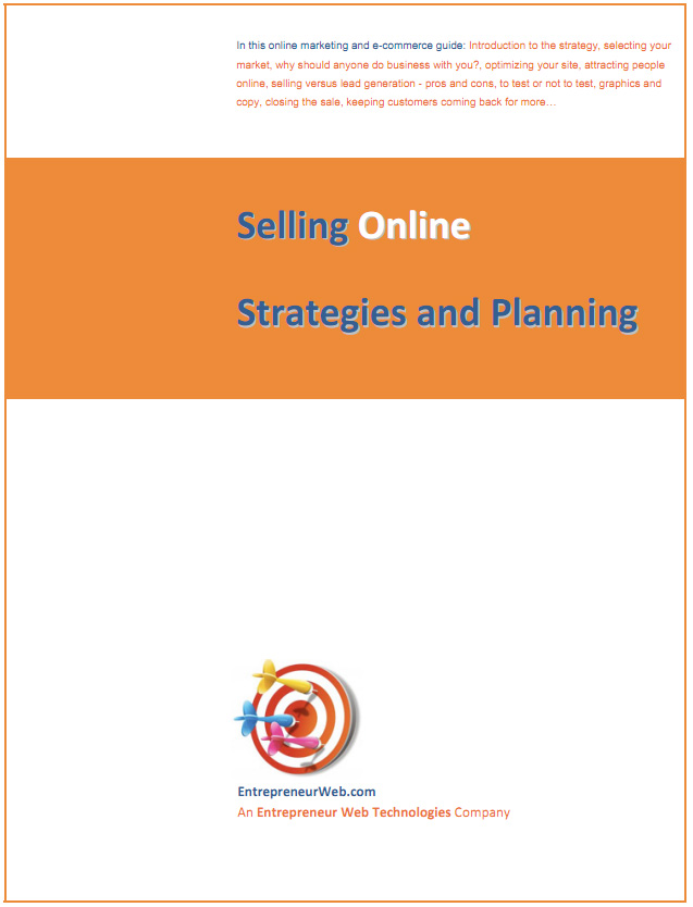 FREE Online Marketing Guide! “Selling Online Strategies and Planning”