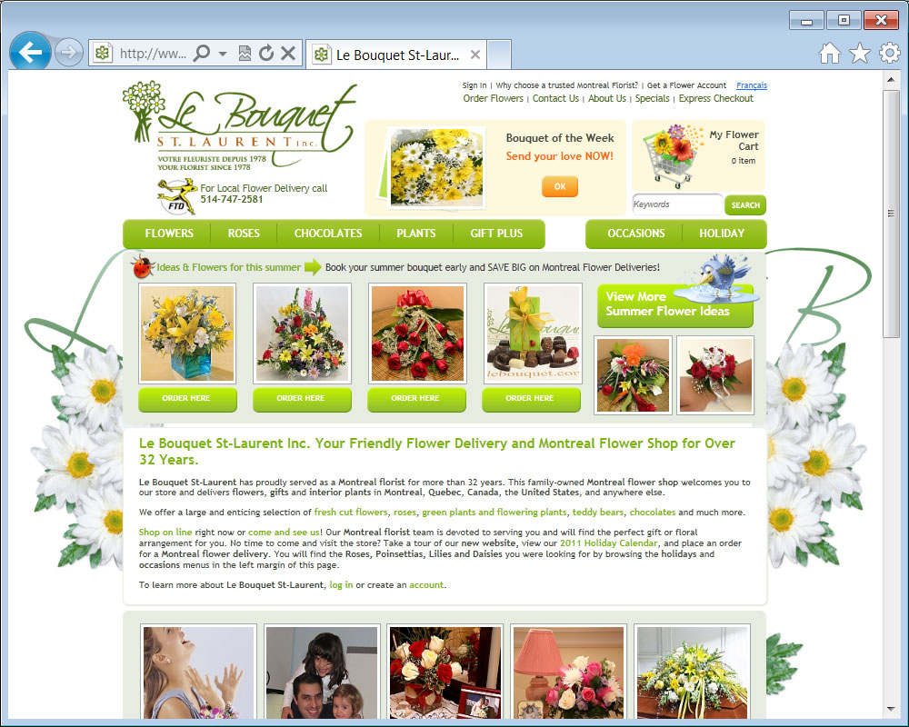 Le Bouquet St-Laurent Flower Shop Montreal Flower Delivery Roses