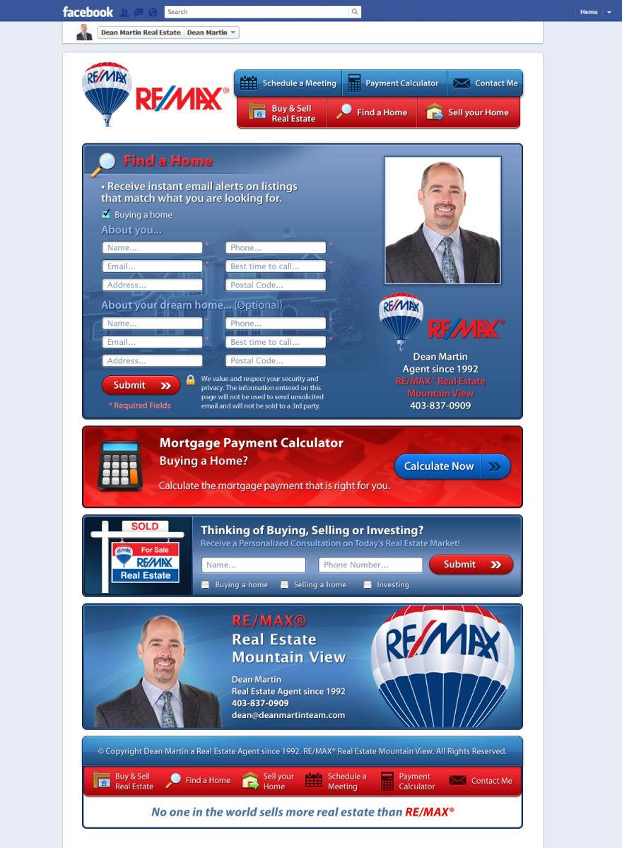 Professional RE/MAX® Facebook Business Page