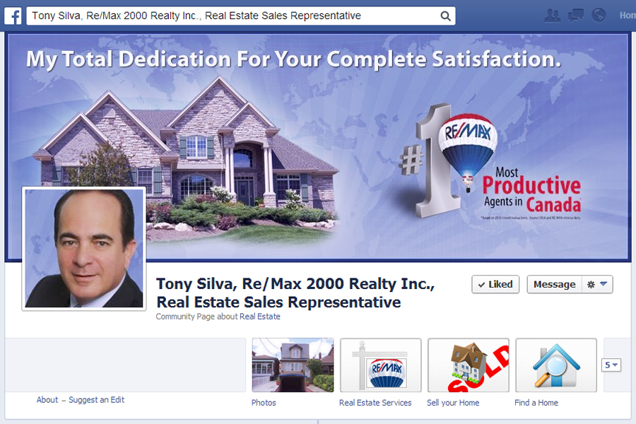 Tony Silva, Re/Max 2000 Realty Inc., Real Estate Sales Representative