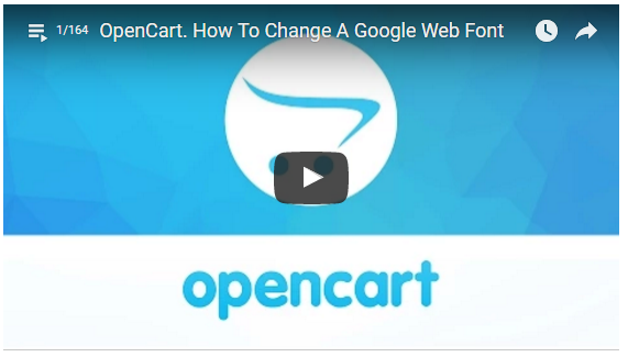 TemplateMonster OpenCart Tutorials